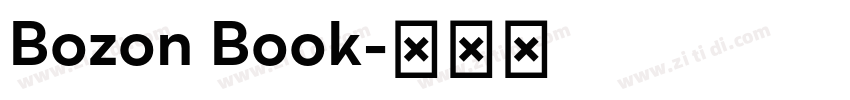 Bozon Book字体转换